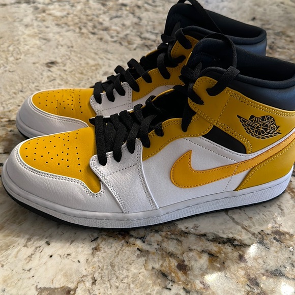 Authentic White/University Gold-black brand new without box. Never been worn - Picture 1 of 2